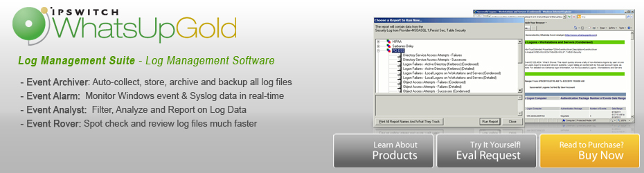 WhatsUp Gold Log Management
