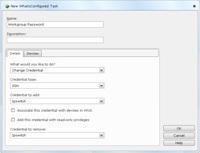 Changing a Password Credential in WhatsConfigured