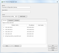 Creating a Configuration Backup in WhatsConfigured