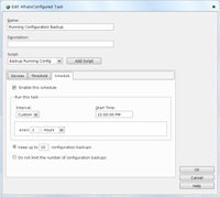 Schedule Configuration Tasks in WhatsConfigured